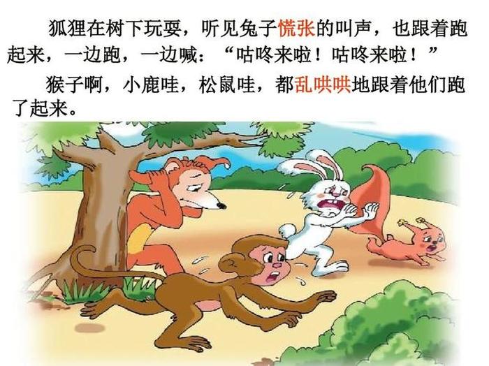 小猴子下山的故事歇后语、咕咚来了的故事