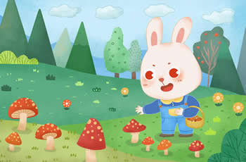 蘑菇-小兔子采蘑菇