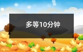 多等10分钟