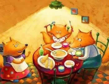 狐狸-狐狸家的晚餐