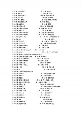 格林童话作品集目录 格林童话精选目录