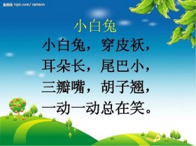 懂礼貌的小白兔儿歌表演；懂礼貌的小白兔故事