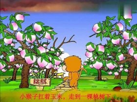 小猴子掰玉米的故事视频、猴子掰玉米的寓言故事