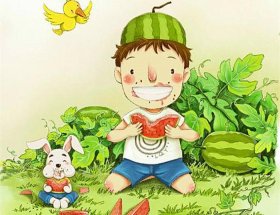 小熊不刷牙故事 小白兔偷西瓜的故事