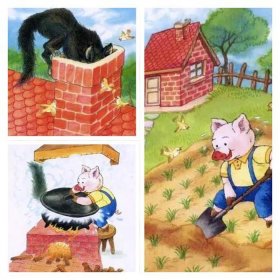 三只小猪盖房子的故事、七只小羊和大灰狼故事
