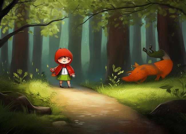 小故事儿童小红帽，幼儿故事小红帽的故事