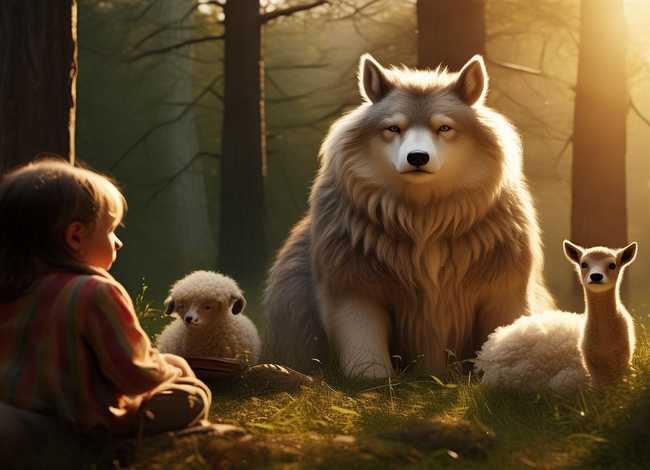 儿童睡前故事大灰狼小羊小鹿，幼儿睡前故事大灰狼和羊