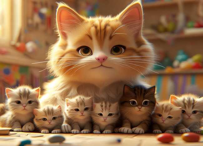 儿童绘本故事猫妈妈 儿童绘本 猫