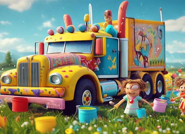 大卡车的故事儿童故事，卡车的故事幼儿故事