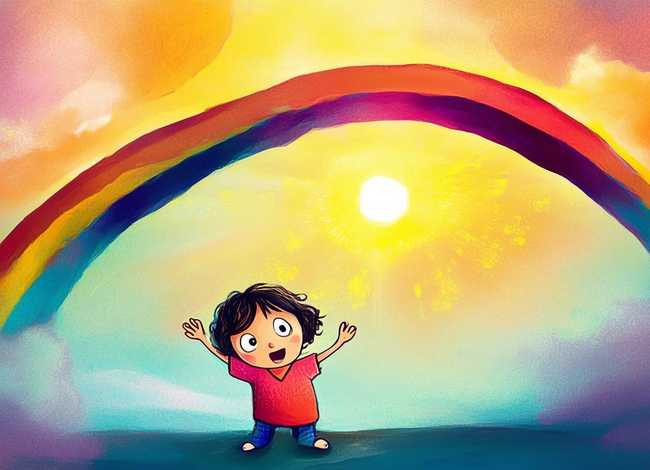彩虹太阳的儿童故事；彩虹和太阳的故事告诉我们什么道理