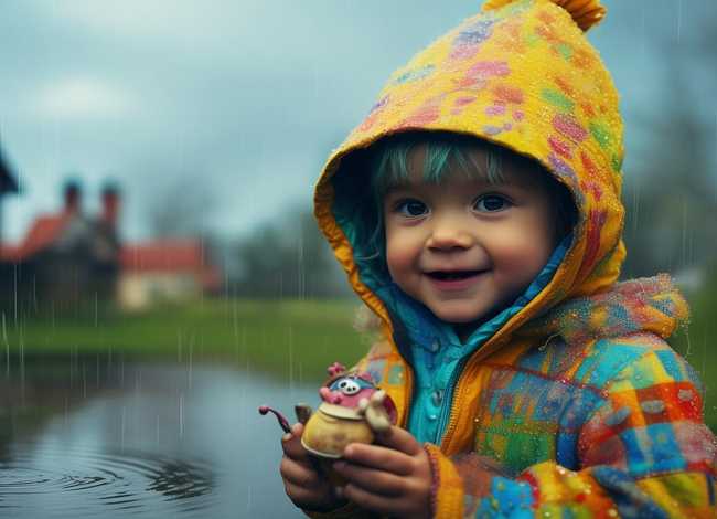 刮风的故事儿童 - 刮风下雨的故事