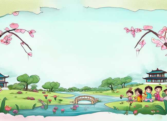 儿童古诗背景纸打印(幼儿古诗背景) 儿童古诗背景纸打印(幼儿古诗背景)