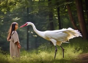 鹤童故事；鹤寓言故事