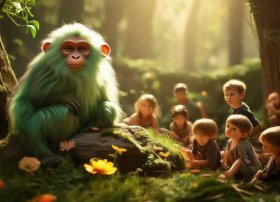 儿童故事猴子的故事 - 幼儿关于猴子的故事