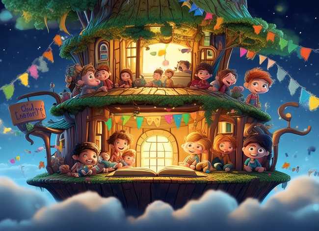 儿童故事字样图片 - 儿童故事图片带字