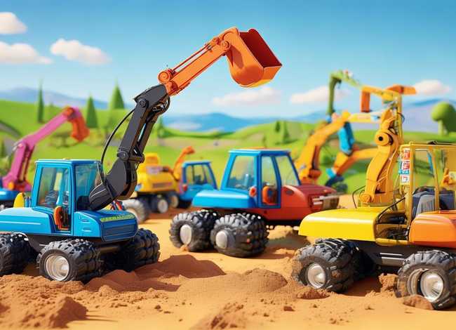 儿童挖土机视频大全、儿童挖土机60分钟动画