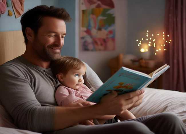 宝宝爸爸故事、爸爸给宝宝讲睡前故事
