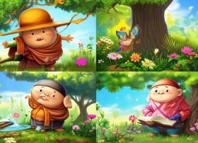 儿童故事三个和尚绘本ppt - 绘本故事三个和尚视频