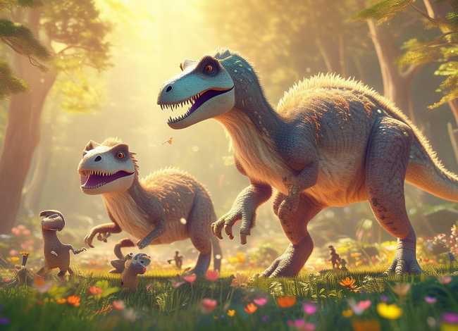 霸王龙故事 - 幸福的霸王龙故事