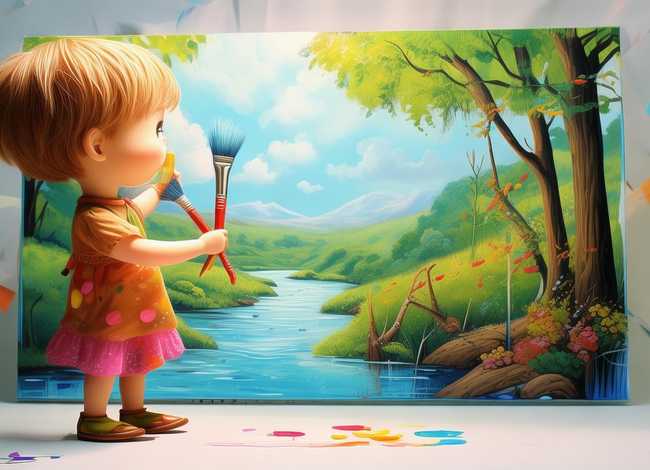 儿童古诗巜画（少儿古诗画）