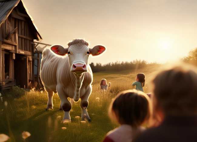 奶牛的儿童简短故事150字、关于奶牛的故事简短