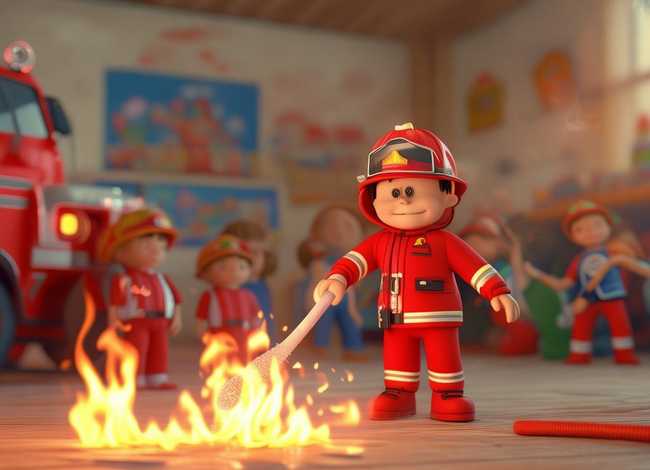 幼儿故事消防员，幼儿故事消防员灭火