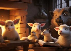 狼和七只小羊儿童睡前故事文字 狼和七只小羊的睡前故事