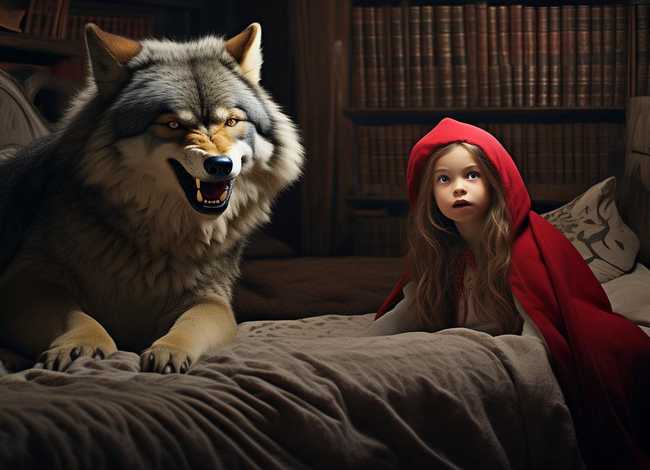 睡前故事小红帽与大灰狼故事原版，小红帽与大灰狼的故事 睡前故事文字