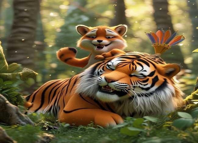 儿童故事狐假虎威表演视频;狐假虎威的故事表演视频 儿童故事狐假虎威表演视频;狐假虎威的故事表演视频