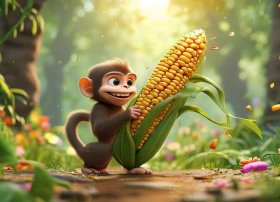 儿童故事小猴子掰玉米 - 小猴子掰玉米的故事在线听
