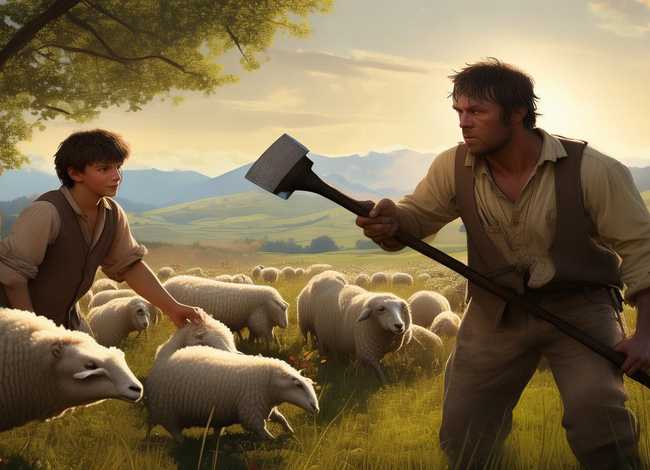 一个放羊跟砍柴的故事；一个放羊跟砍柴的故事在线阅读