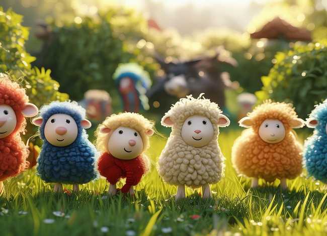儿童故事《七只小羊》视频，儿歌七只小羊的故事视频