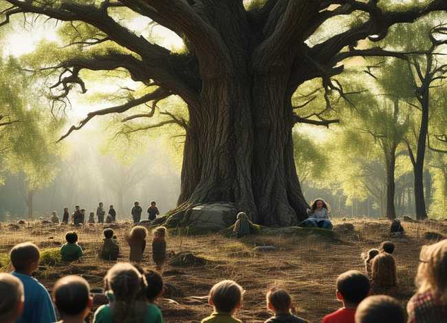 大树的儿童故事视频、大树小树的故事视频