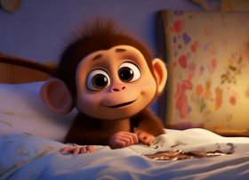 儿童睡前故事小猴子尿床；睡前小故事 尿床的小猴子