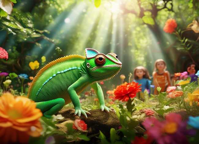 儿童故事变色龙的故事 变色龙的趣味故事 儿童故事变色龙的故事 变色龙的趣味故事