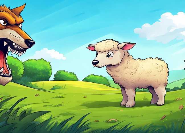 小羊和狼的故事绘本（小羊和狼的故事绘本图片）