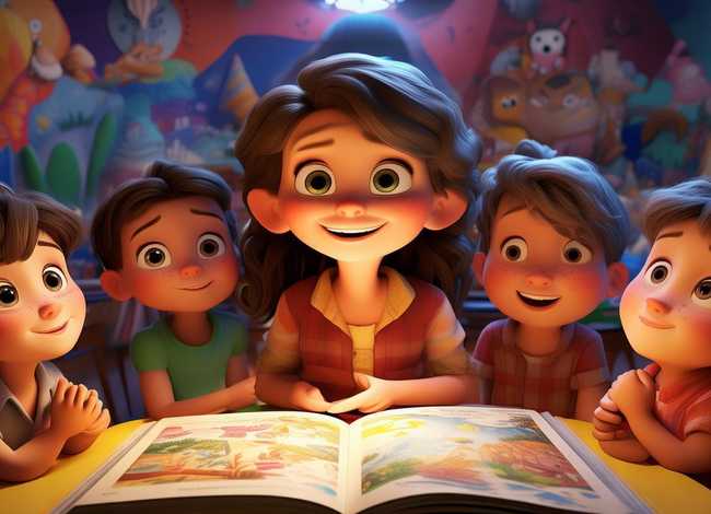讲故事儿童画图片 - 讲故事的图片怎么画幼儿园 讲故事儿童画图片 - 讲故事的图片怎么画幼儿园