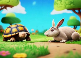 儿童绘本故事龟兔赛跑、幼儿故事绘本龟兔赛跑
