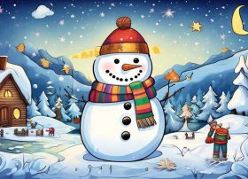 雪人故事绘本图画，雪人故事绘本图画大全