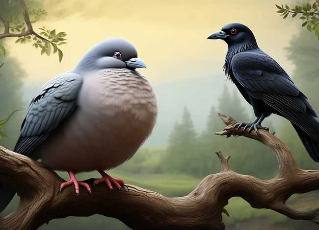 信鸽与乌鸦的故事 - 信鸽与乌鸦的故事简介