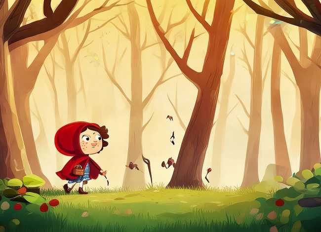 儿童绘本故事图片小红帽 - 绘本故事大全带图片小红帽