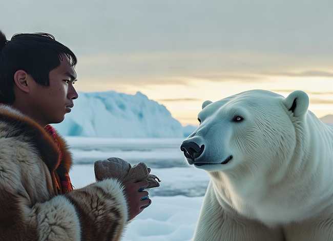 人与北极熊相处的故事；人与北极熊相处的故事有哪些