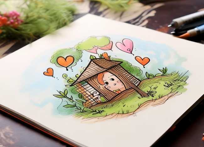 故事书简笔画简单又漂亮（故事书简笔画简单又漂亮图片）