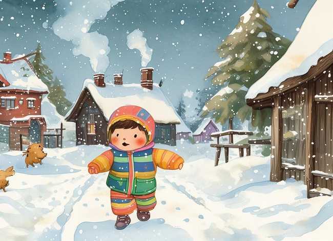 儿童故事《下雪了》 婴幼儿故事绘本《下雪了》 儿童故事《下雪了》 婴幼儿故事绘本《下雪了》