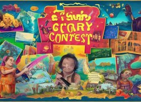 故事大赛ppt模板，故事大赛展板