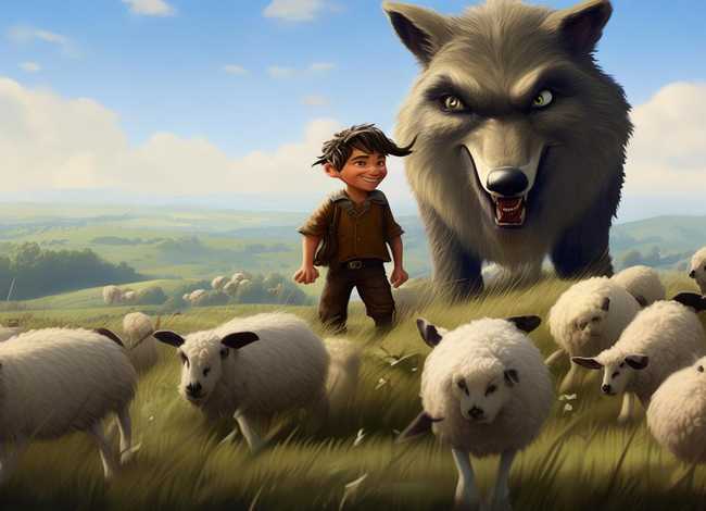 小孩放羊狼来了的故事、放羊的小孩故事狼来了告诉我们什么道理