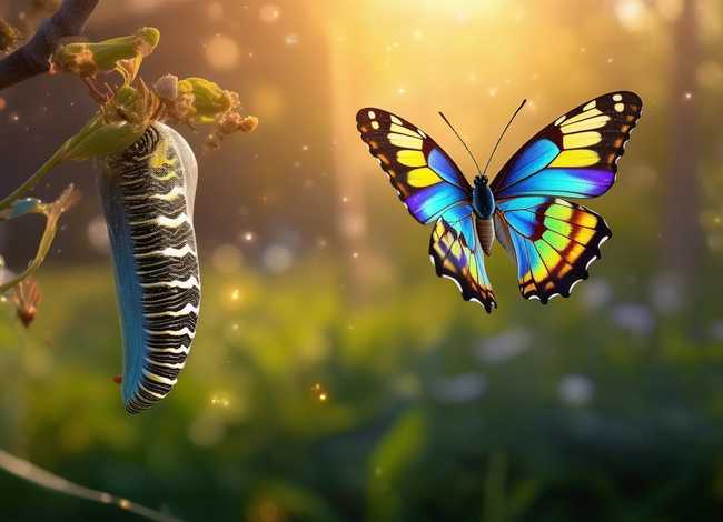 毛毛虫变蝴蝶的小故事;毛毛虫变成蝴蝶的小故事 毛毛虫变蝴蝶的小故事;毛毛虫变成蝴蝶的小故事