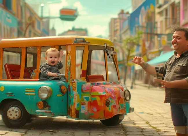 宝宝爸爸故事、爸爸宝宝巴士故事