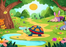 龟兔赛跑幼儿故事，龟兔赛跑 幼儿故事