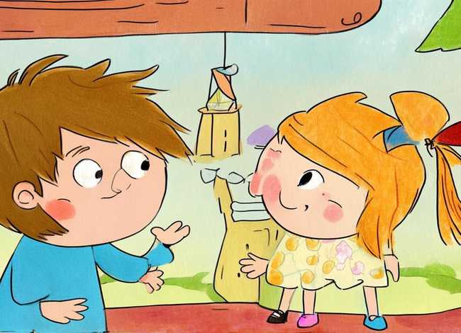 儿童成语故事简笔画敬上如宾，少儿成语故事简笔画